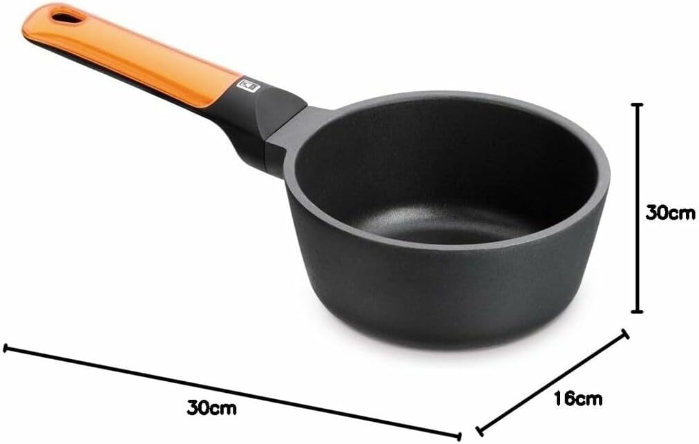 BRA Efficient Orange | Kochtopf 16 cm, Aluminiumguss, Orange