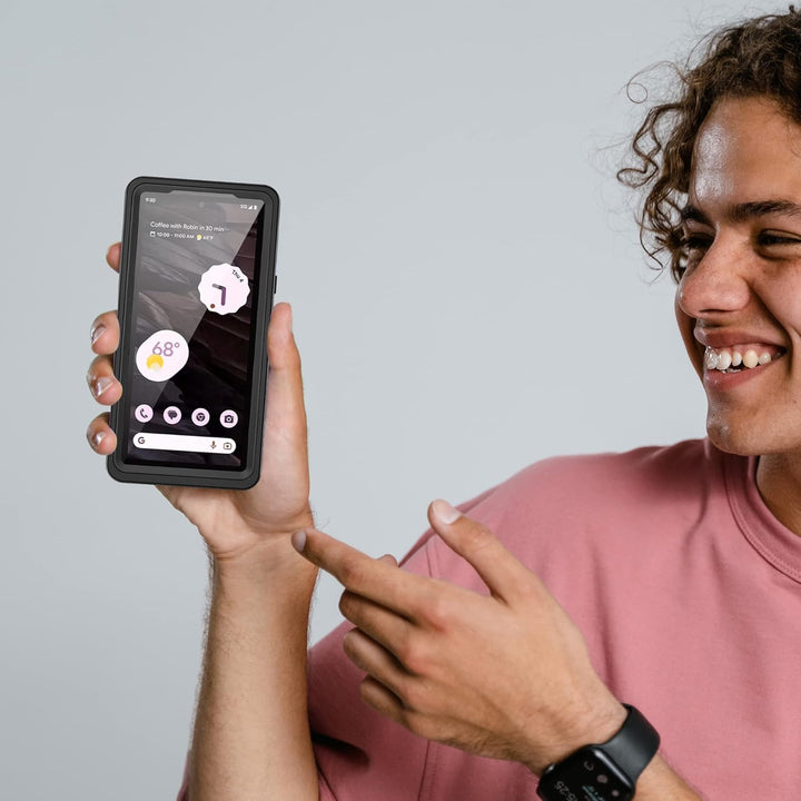 Miimall Schutzhülle für Google Pixel 7A, wasserdicht, IP68, HD-Displayschutz, 360 °, stossfest, robu