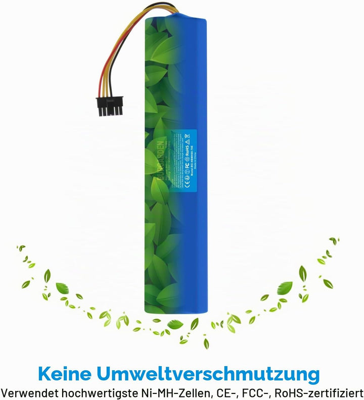 Werkzeugakkus 12V 6000mAh NI-MH Akku Kompatibel mit Neato Botvac 70, 70E, 75, 80, 85 Staubsauger, Er