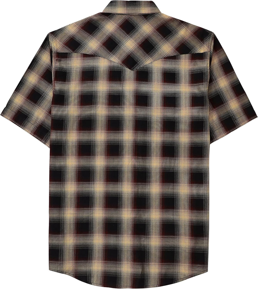 Dubinik® Bambusfaser Kurzarmhemd Herren Freizeithemden Für Druckknöpfe Cowboy Vintage Western Comf