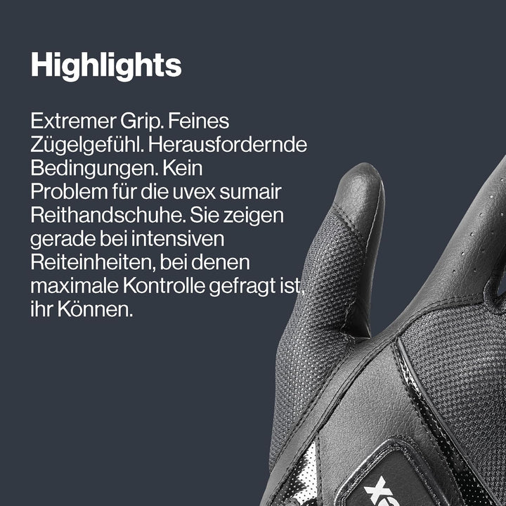 uvex sumair - flexibler Reithandschuh für Damen und Herren - strapazierfähig - optimale Belüftung 9.