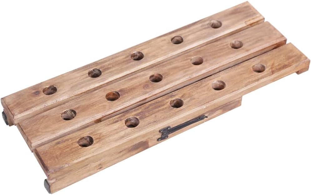 vidaXL Weinregal für 15 Flaschen Flaschenregal Flaschenständer Weinständer Rüttelbrett Rüttelpult Ch
