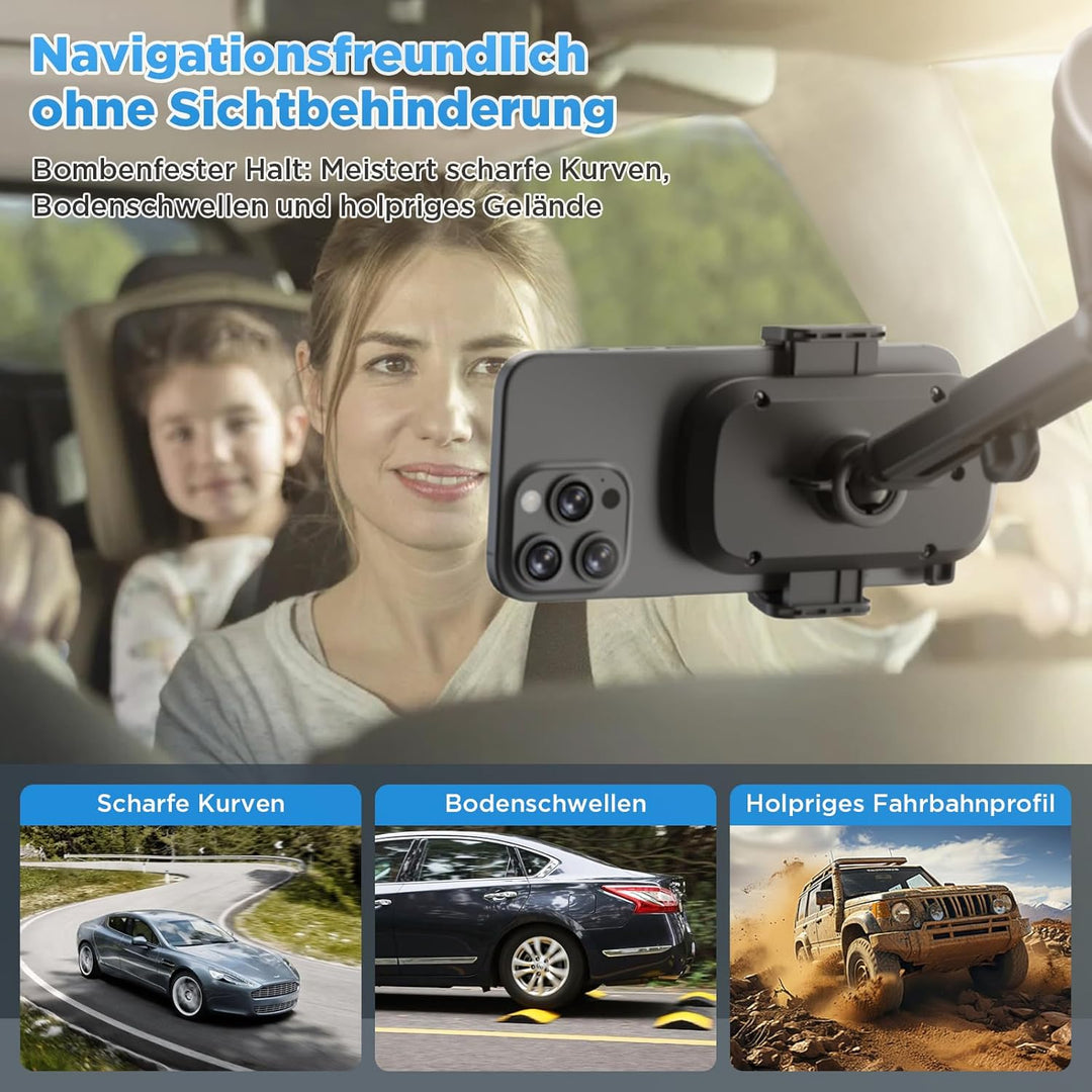Handyhalterung Auto Upgrade Super Saugnapf＋Hakenclip Handy Halterung Auto Universal für Armaturenbre
