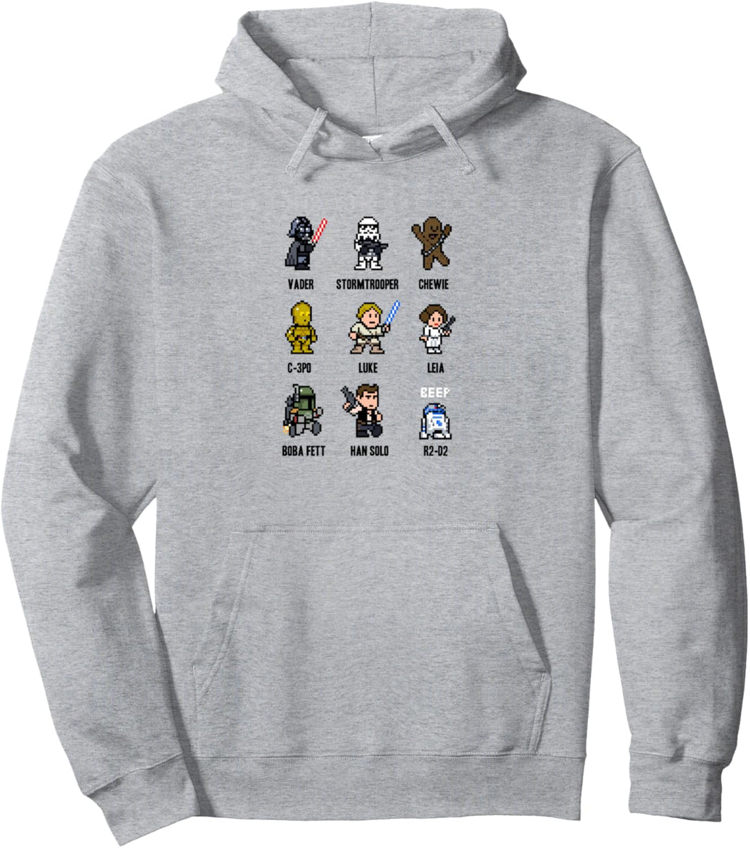 Star Wars Character Helmets Troopers Vader Boba Pullover Hoodie