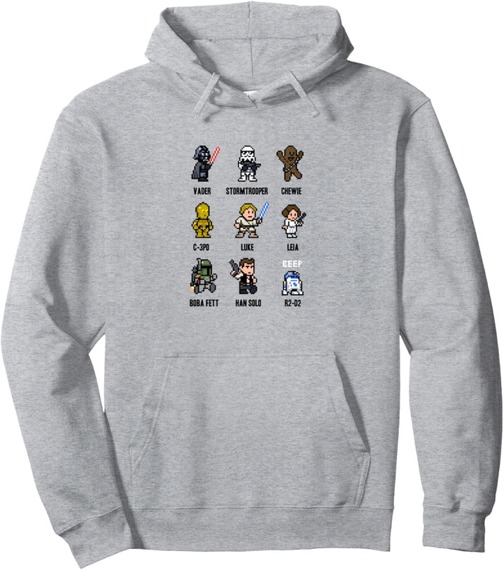 Star Wars Character Helmets Troopers Vader Boba Pullover Hoodie
