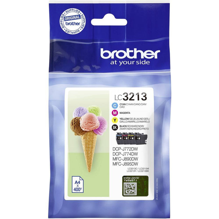 Brother LC-3213Valdr DCP-J772/4DW, MFC-J890DW black,yellow,cyan,mag Extra Large Single