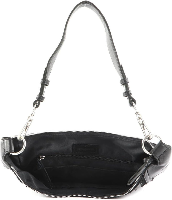 FREDsBRUDER Ravi Schultertasche Leder 36 cm, Schwarz, Einheitsgrösse