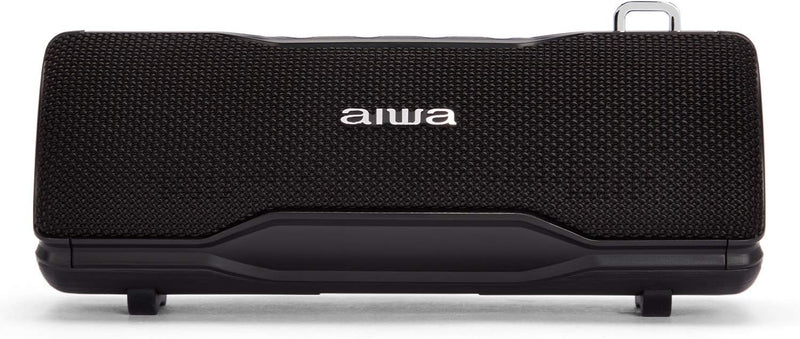 AIWA BST-500BK: Stereo-Bluetooth-Lautsprecher, TWS, tragbar, Schwarz, geeignet für Android oder iPho