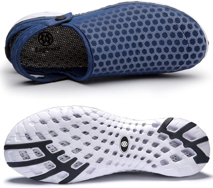 Unisex Clogs Hausschuhe Atmungsaktiv Mesh Pantoletten Sommer Beach Freizeit Schuhe rutschfest Weiche