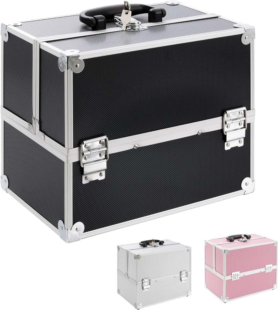 Arebos 15 L Kosmetikkoffer, Schminkkoffer, Make-up Aufbewahrung, Organizer für Reisen, für Friseure