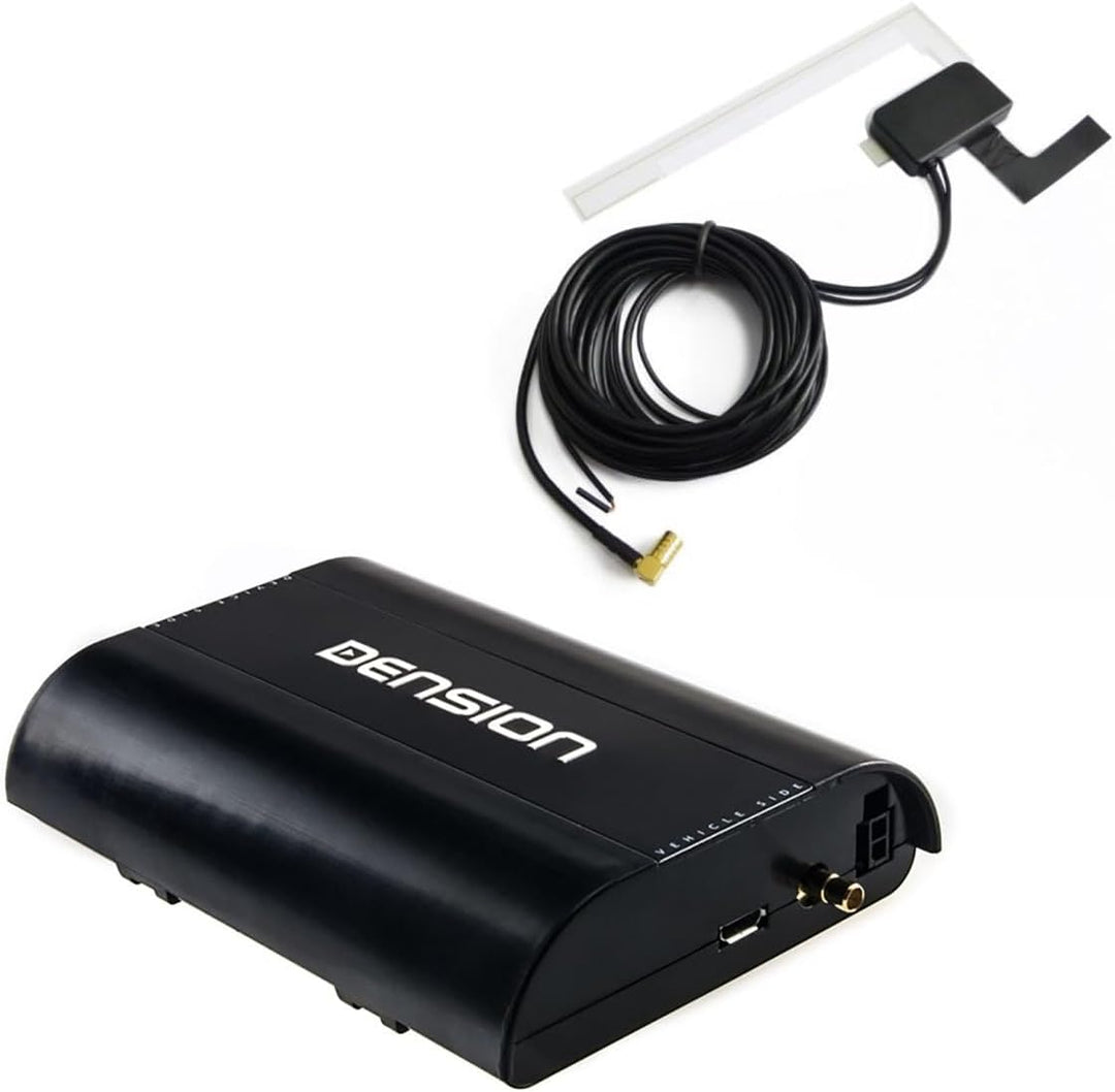 DENSION DAB+U (DBU3GEN) Universal Digitalradio DAB+ Interface + Glasklebeantenne DAB1ANT für Fahrzeu