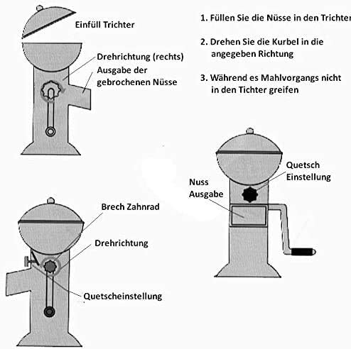 Uzman Haselnussknacker Walnussknacker Nussknacker Walnuss-Knacker Brecher Walnüsse Walnussbrecher in