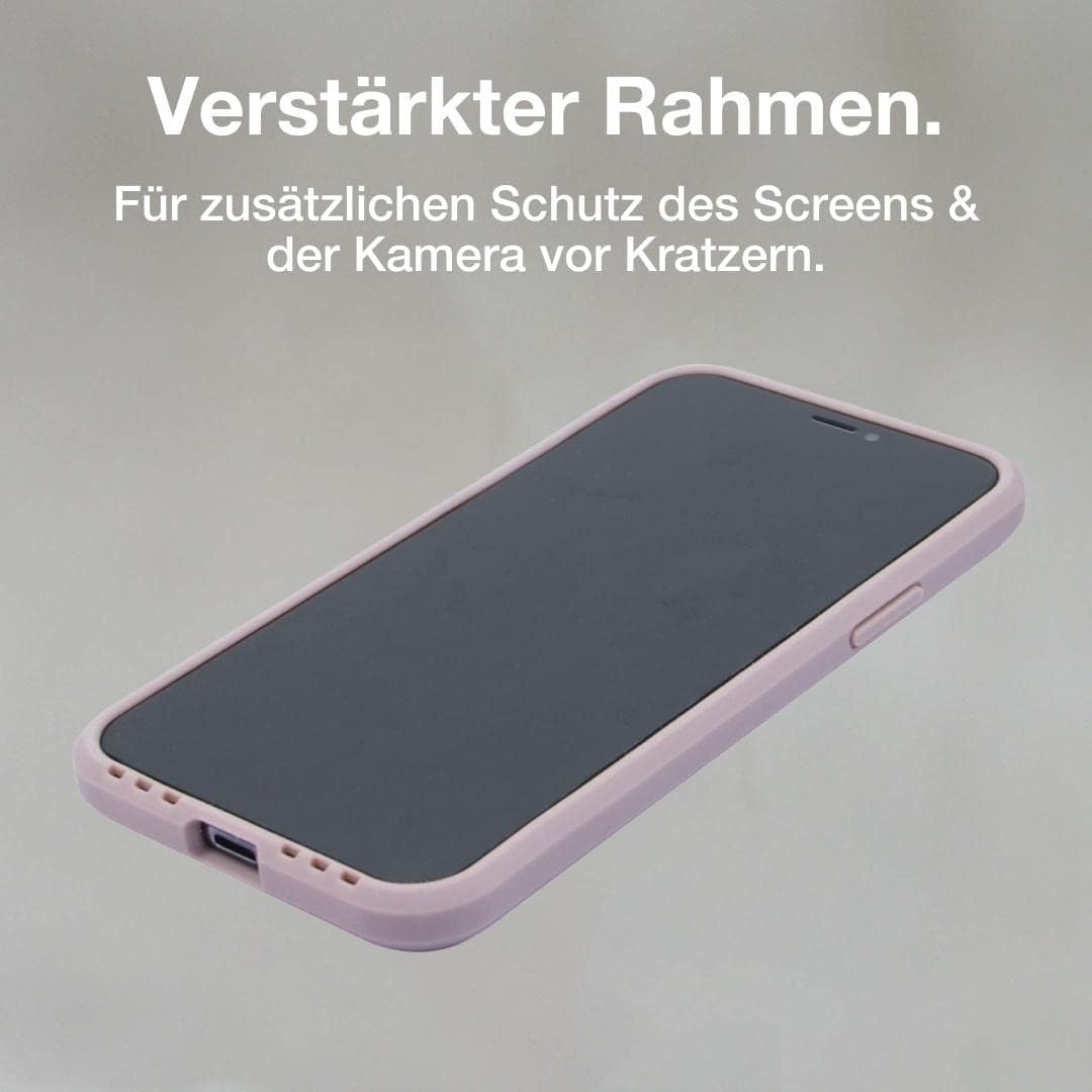 Woodcessories - Bumper Case kompatibel mit iPhone 12 Mini Hülle Rosa Stein Canyon Rot, Canyon Rot