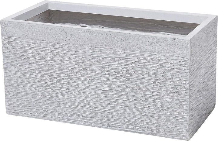 Praktischer Blumentopf 60 x 29 x 30 cm Steingemisch weiss Myra