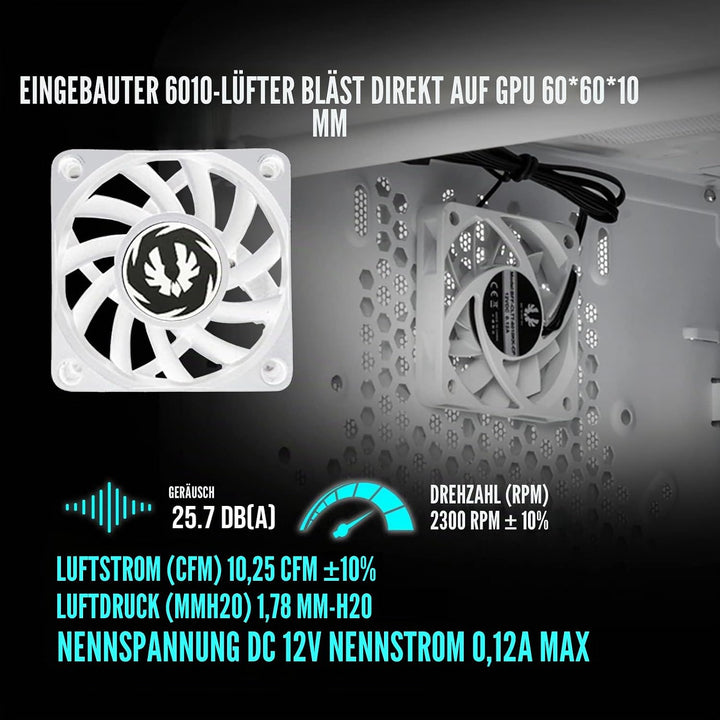BitFenix Prodigy M 2022 Pc Case, ARGB Micro ATX Gehäuse, Gaming Pc, Kompaktes Pc Gehäuse für Micro A