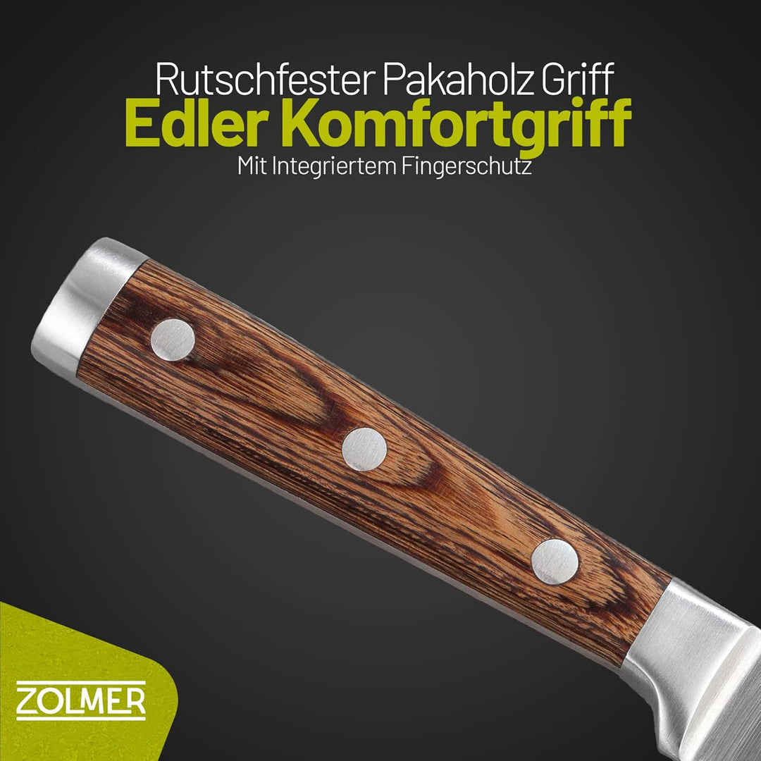 ZOLMER Profi Allzweckmesser – Scharfes Gemüsemesser in Premium Qualität – Gefertigt aus Deutschem Ed