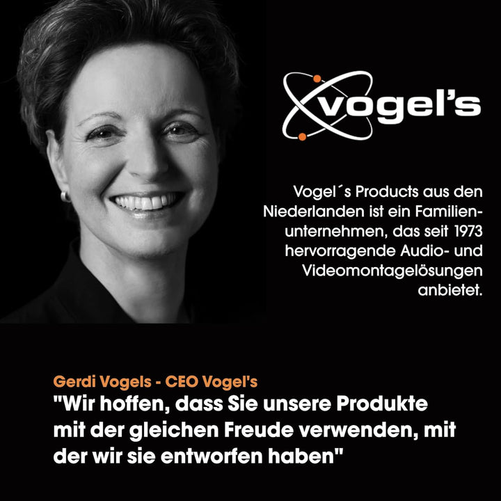 Vogel's TVM 3607 - Feste TV-Wandhalterung für 40-100 Zoll Fernseher, Sicheres Einrasten mit ClickLoc