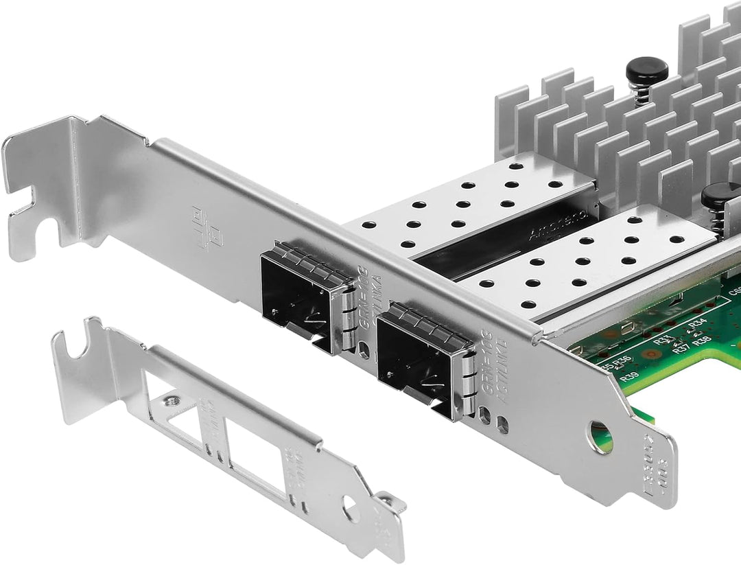 Euqvos 10gbe Netzwerkkarte for Intel X520-DA2/X520-SR2-82599ES Chip, 10Gbit PCI Express 2.0 X8 Port,