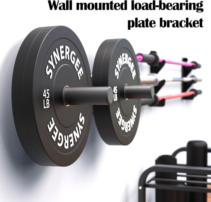 2 Stück Hantelscheibenständer, 50MM Hantelscheiben Halterung wandmontiert Wall Mounted Weight Plate