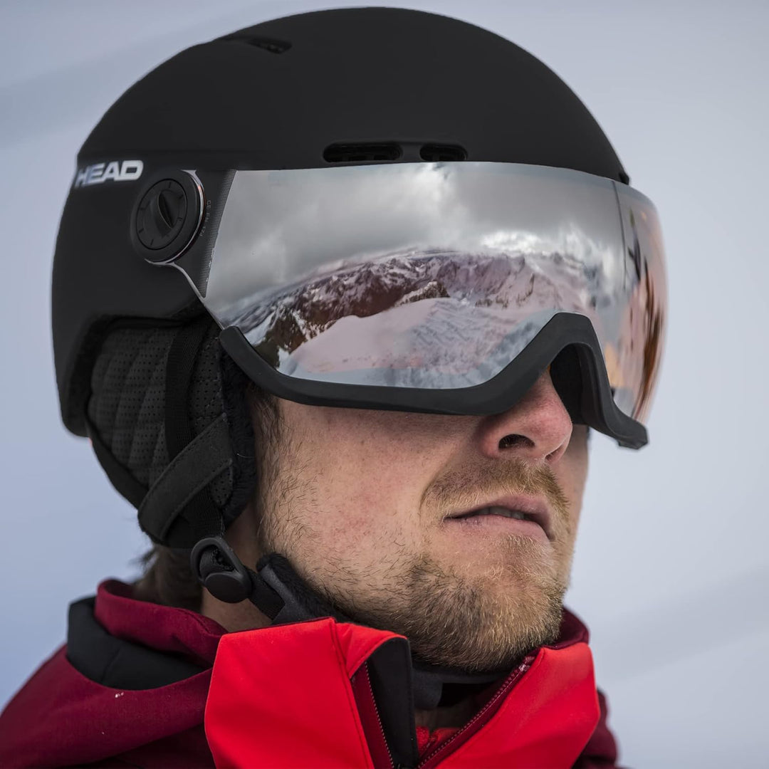 HEAD KNIGHT Visier Skihelm für Erwachsene, Unisex, Black XL/XXL Schwarz, XL/XXL Schwarz