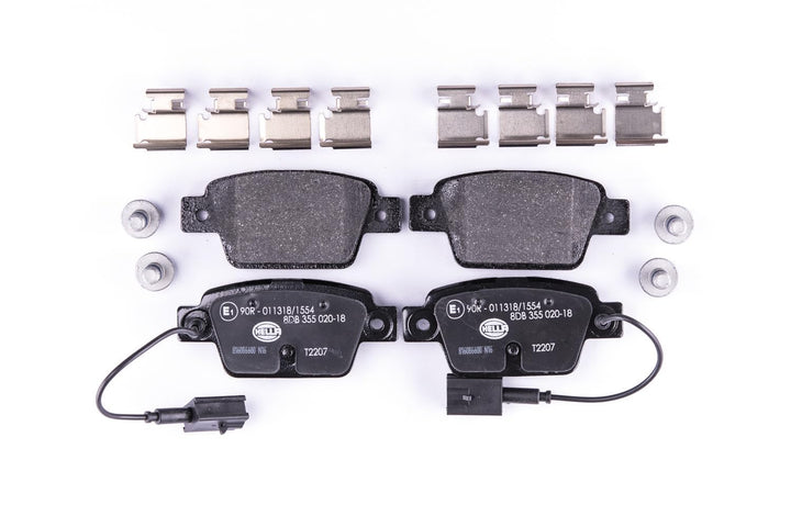 HELLA PAGID 8DB 355 020-181 Bremsbelagsatz - T2207 - Dicke/Stärke: 17.2mm - Bremssystem: Bosch - mit