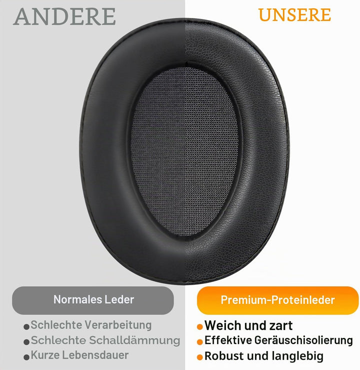 SOULWIT Professionelle Ohrpolster Ersatz für Sony WH-H900N (h.Ear on 2 Wireless) & MDR 100ABN (h.Ear