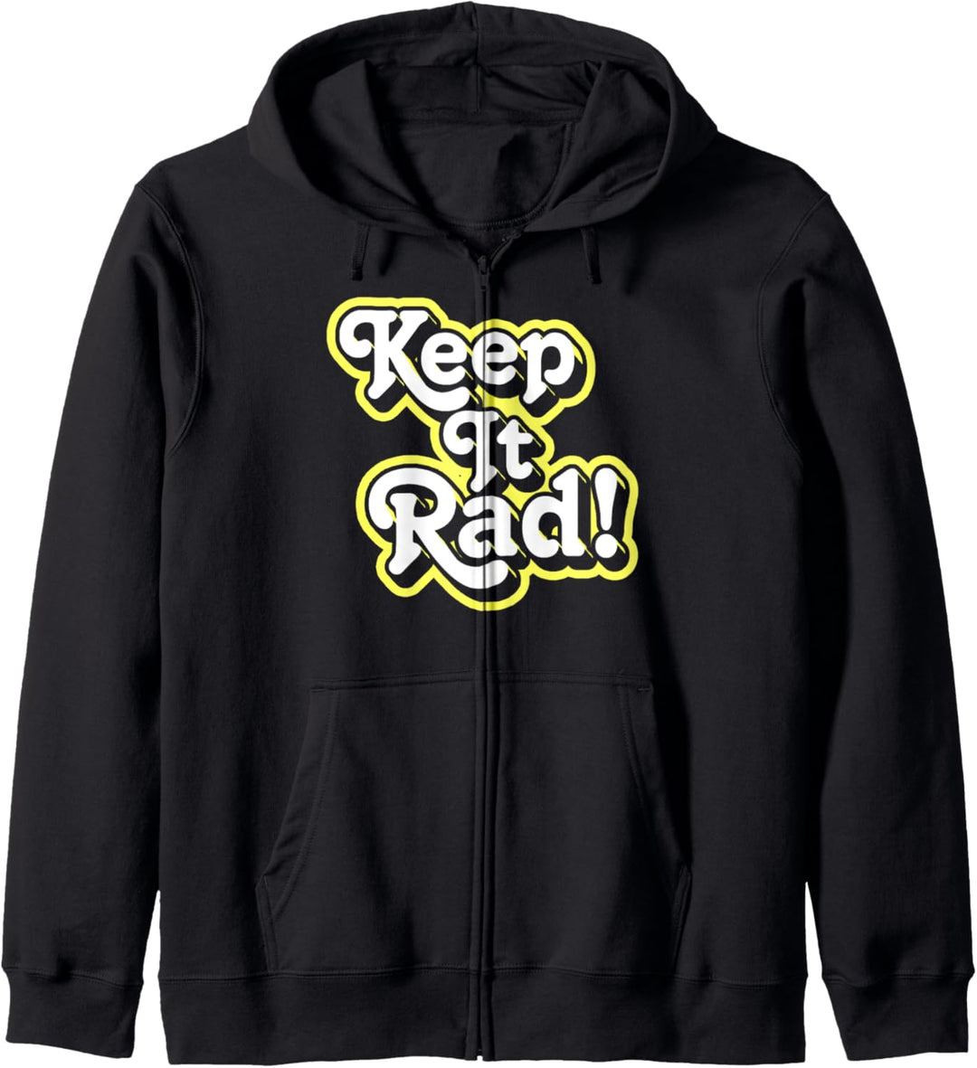 Keep It Rad! Vintage Funny Vintage Hipster 60s Typography Kapuzenjacke
