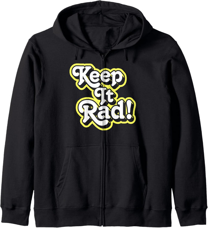 Keep It Rad! Vintage Funny Vintage Hipster 60s Typography Kapuzenjacke