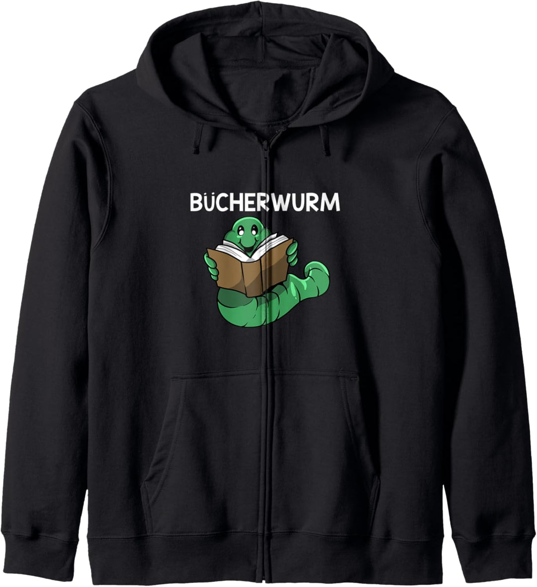 Bücherwurm Buch Lesen Geschenk - Leseratte Kapuzenjacke