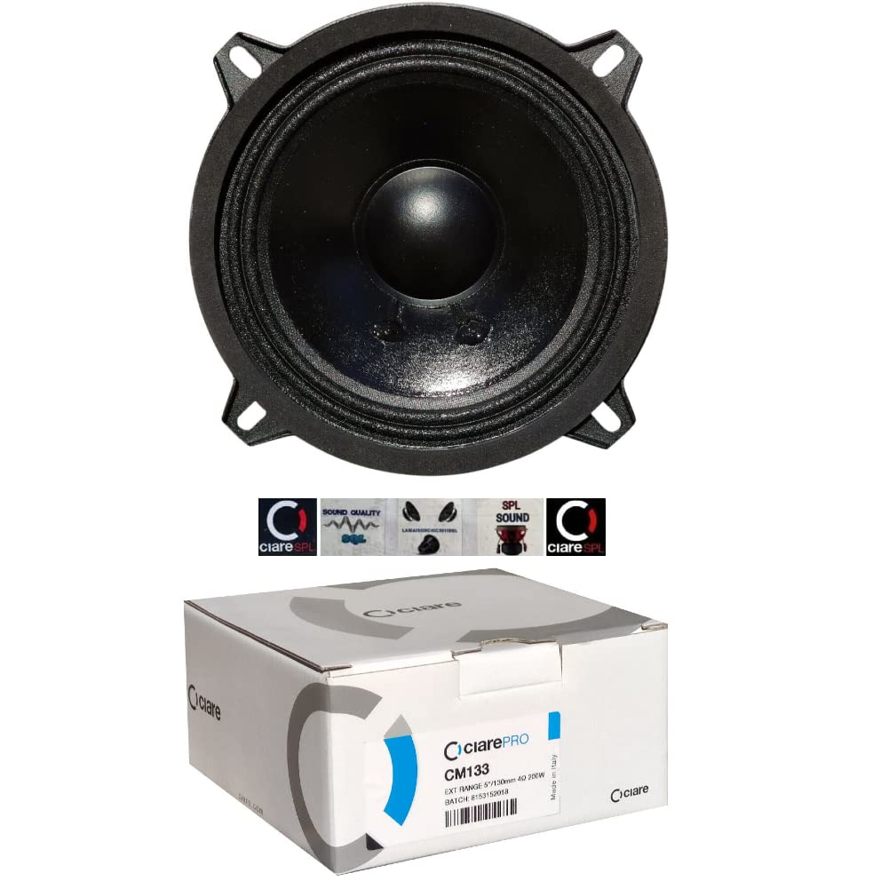 1 WOOFER CIARE CM133 cm 133 Lautsprecher von 13,00 cm 130 mm 5" mit 80 watt rms und 200 watt max mit