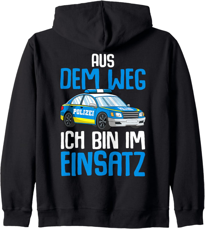 Polizei Polizist Kind Junge Kapuzenjacke