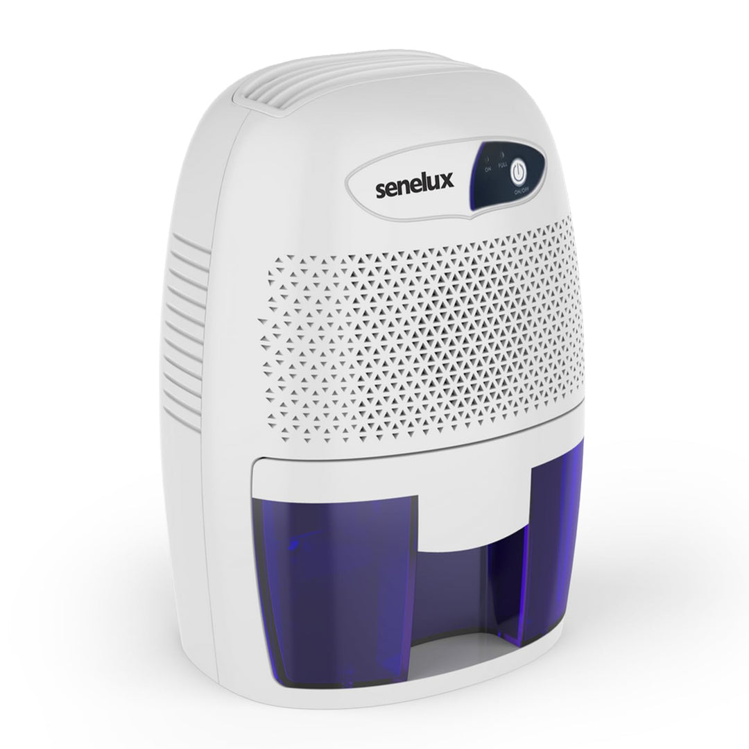 Senelux Leistungsstarker Mini-Luftentfeuchter, 500 ml, tragbar, leise, kleiner Luftentfeuchter, effi