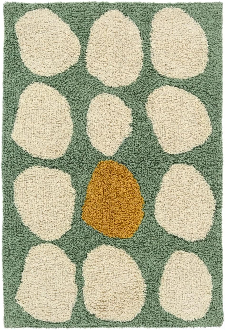 RugVista Badematte Thalassa, 90 x 60 cm, Rechteckig, Mittelflor, Moderner Badteppich, Maschinenwasch