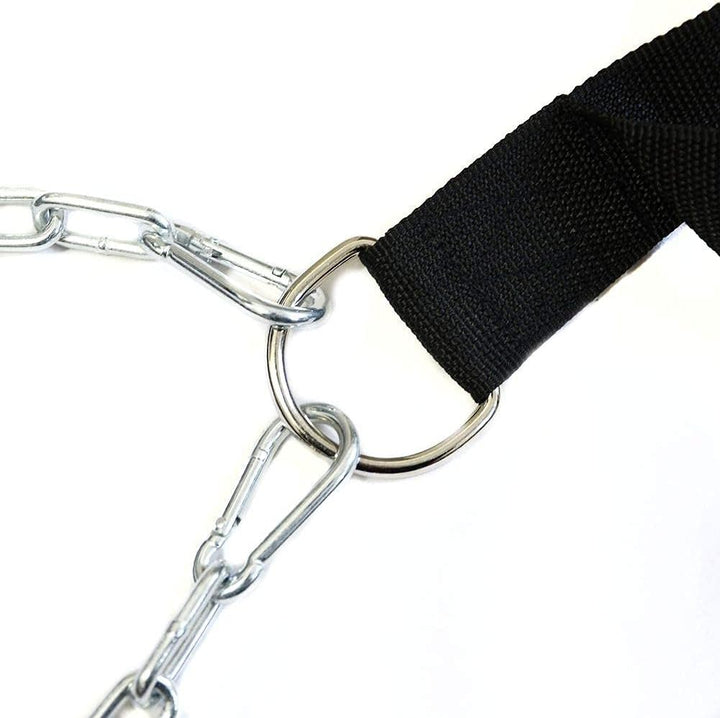 HemeraPhit Klimmzuggürtel, gewichteter Dip-Gürtel mit Kette, Doppel-D-Ring, Gewichtheben, Rückenstüt