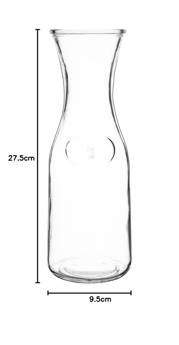 Olympia glazen karaffen 1L (Box 6) 275(H)x 95(Ø)mm