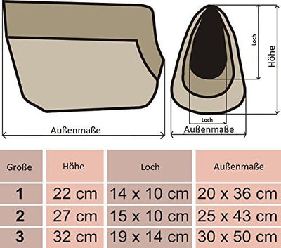 Hobbydog TORBWL1 Tragetasche für Hunde und Katzen, 27 x 25 x 43 cm, braun mit Pfoten braun 27 x 25 x