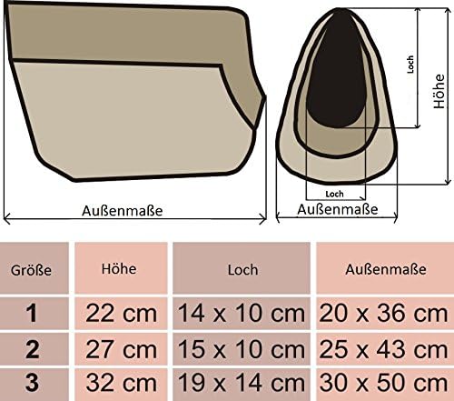 Hobbydog TORBWL1 Tragetasche für Hunde und Katzen, 27 x 25 x 43 cm, braun mit Pfoten braun 27 x 25 x