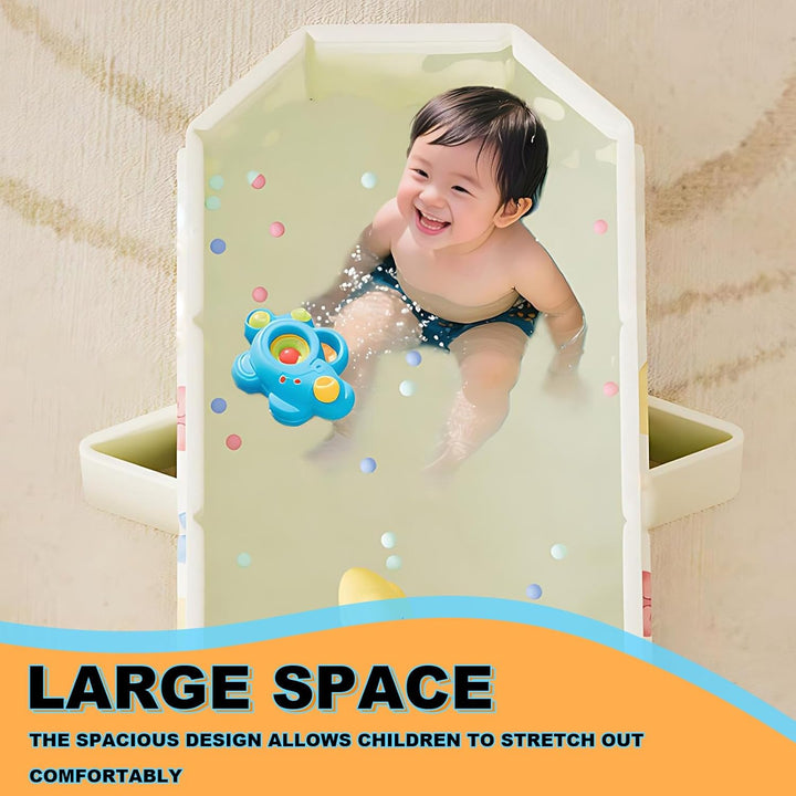 Babywanne, Faltbare Badewanne, Grosse Kleinkind Badewanne, Tragbare mit Ablassschraube von Kindern i
