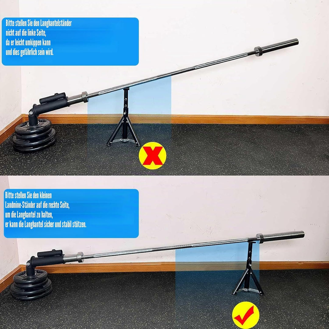 KORIKAHM Viking Press Landmine Griff für 5,1 cm olympische Langhantel, T-Bar Row Attachment Core Str
