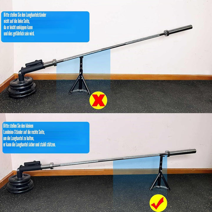 KORIKAHM Viking Press Landmine Griff für 5,1 cm olympische Langhantel, T-Bar Row Attachment Core Str