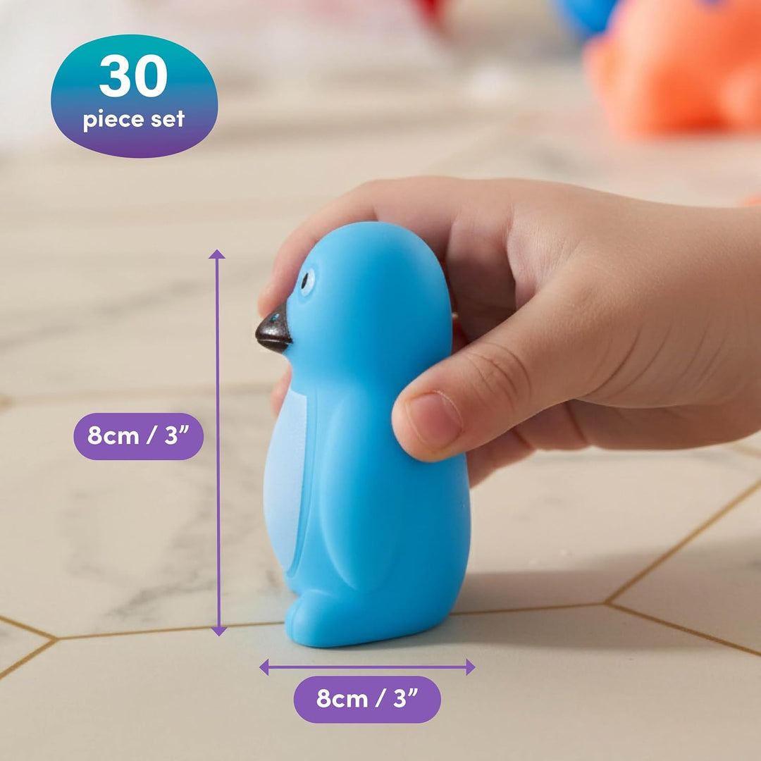 THE TWIDDLERS 30 Stück Wasserspritztiere Badespielzeug für Babys & Kleinkinder - BPA-frei