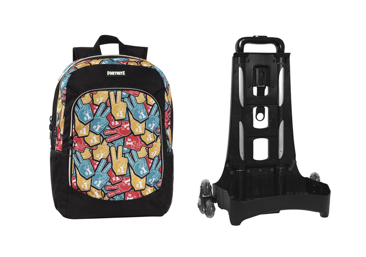 Franco Cosimo Panini Editore Rucksack ORG. C/Trolley abnehmbar New Foam Fingers ForTNITE