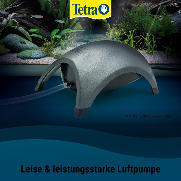 Tetra APS 400 Aquarium Luftpumpe - leise Membran-Pumpe für Aquarien von 250-600 L, schwarz Schwarz A
