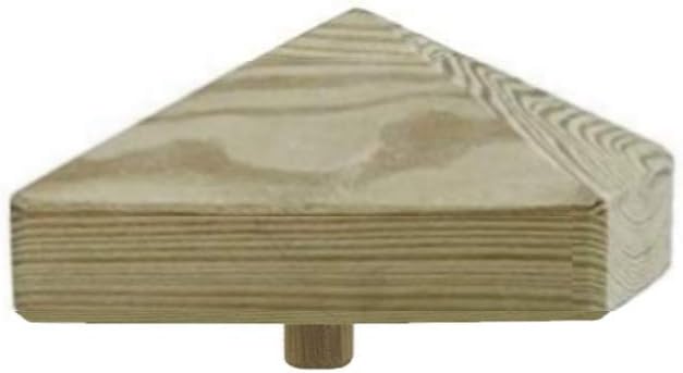 1-10 Stück h2i Pfostenkappen Holz Pyramide Grösse: / 80 mm / 100 mm / 130 mm (2) - 4 Stück 100 x 100