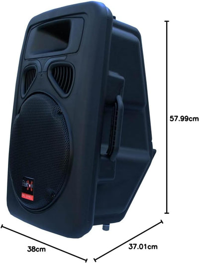 E-Lektron JAD30-B Sound-Anlage USB/SD & Bluetooth Soundsystem Digitale Bi-Amp Enstufe 400W RMS