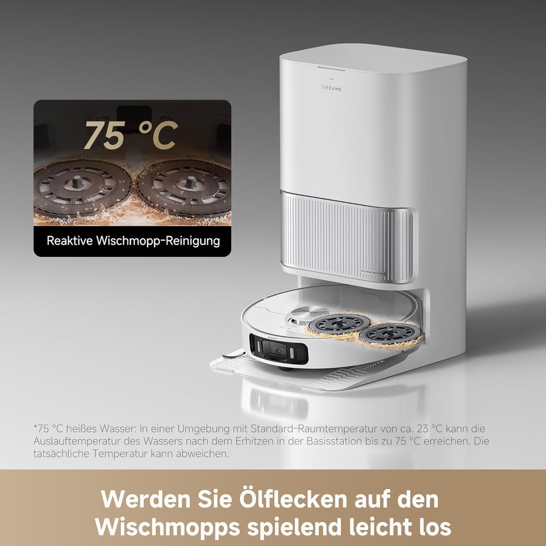 dreame L40 Ultra AE Saugroboter mit Wischfunktion, 19.000 Pa Saugkraft, viele Bürsten und EIN Flexib