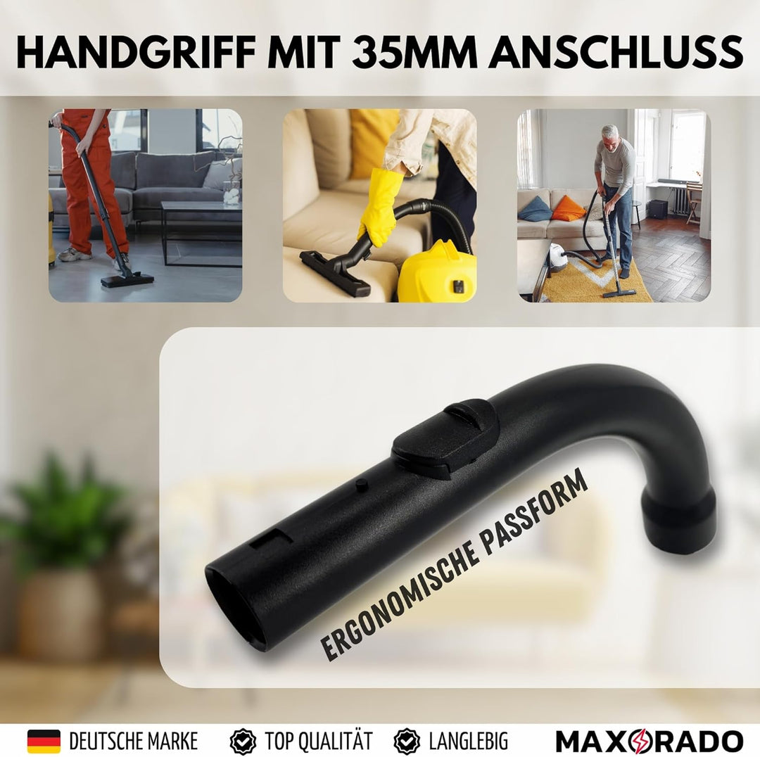 Staubsauger Handgriff 35 mm Hand Griff Schlauchgriff Ersatz Rohr kompatibel mit Ersatzteil für Miele