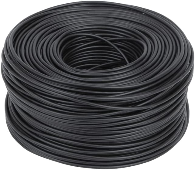 Worx 100 m Begrenzungsdraht für Landroid Mähroboter, Schwarz & WA0179 Heringe zur Befestigung von Be