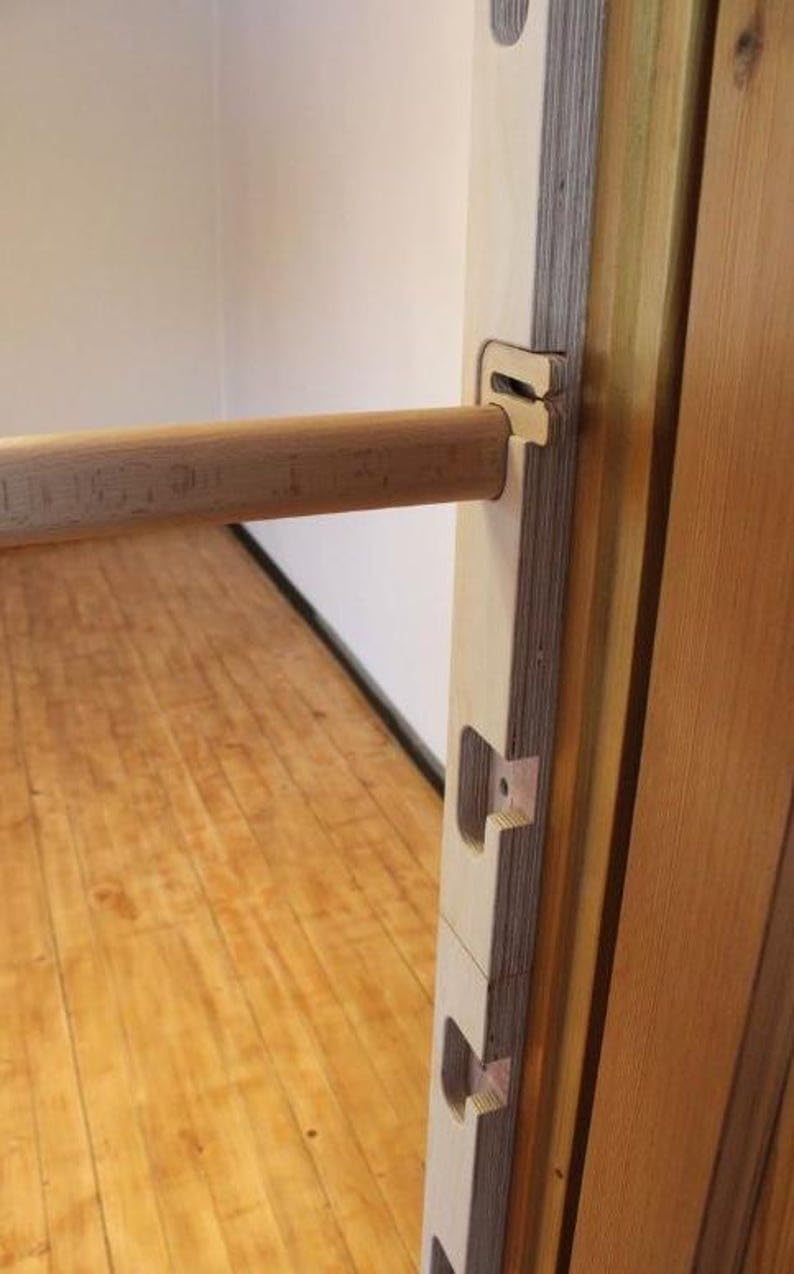 BearOnBar – Komplettes Set aus robusten Trainingsgeräten aus Holz: stabile Dip-Stange und Klimmzugst