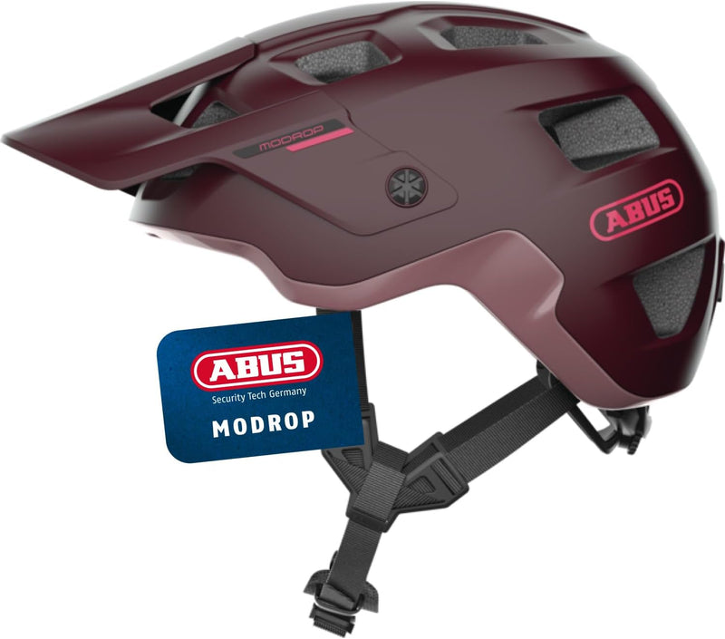 ABUS MTB-Helm MoDrop - robuster Fahrradhelm mit guter Belüftung für Mountainbiker - individuelle Pas